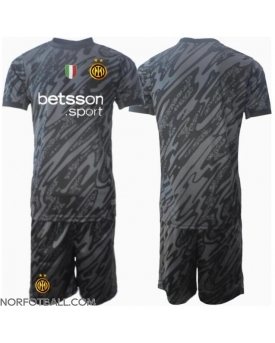 Billige Fotballdrakt Inter Milan Keeper Replika Tredjedraktsett Barn 2024-25 Kortermet (med bukser)